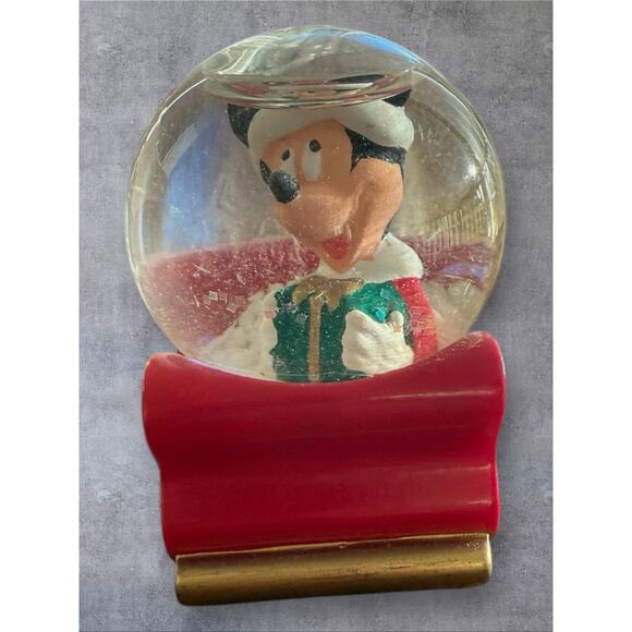 Disney JC Penney Christmas Mini Snow Globe Mickey Mouse 2003 2.5 in x 2 in - Picture 2 of 6